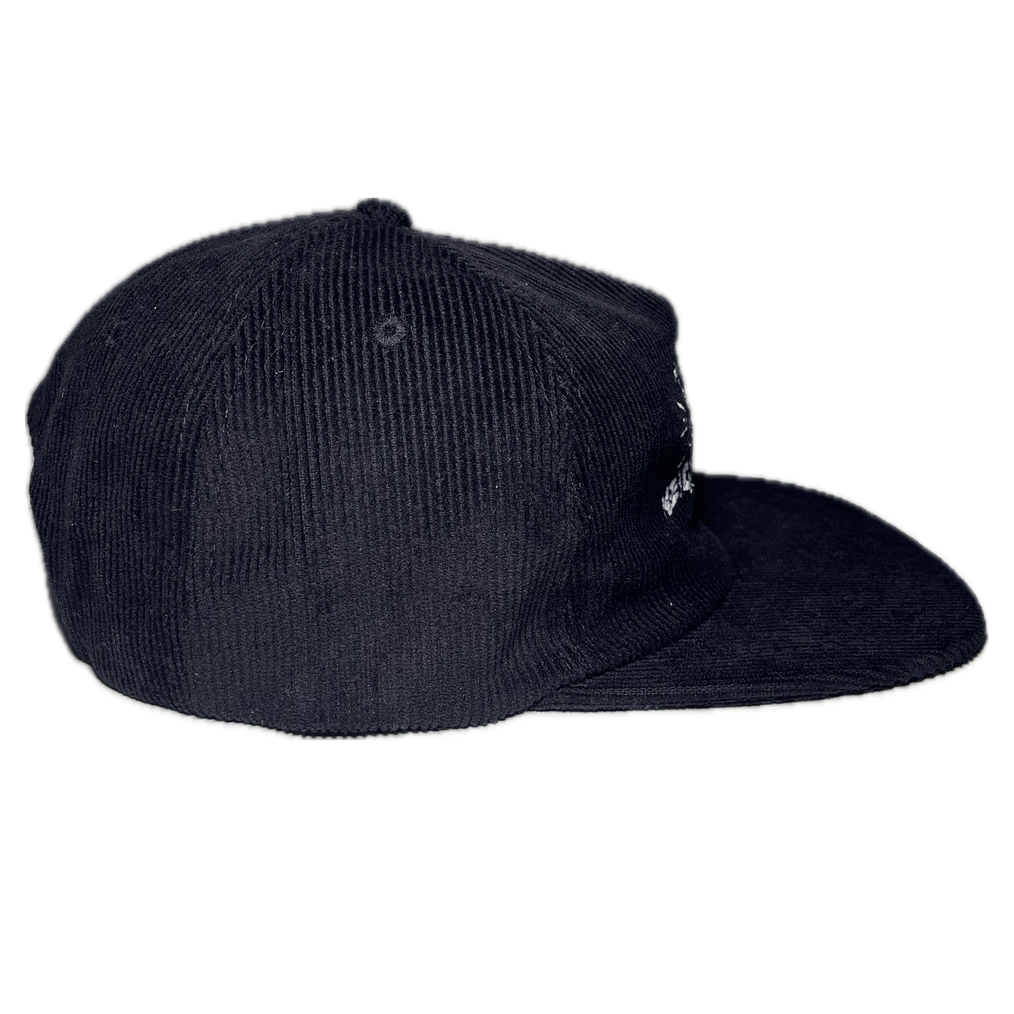 TNK Black Corduroy 5 Panel Hat