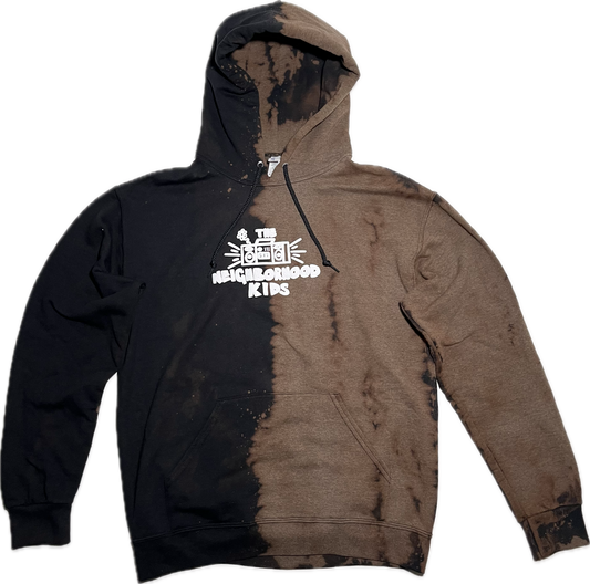 TNK Boombox Black 50-50 Bleached Hoodie (Shipping Delay: On Tour)