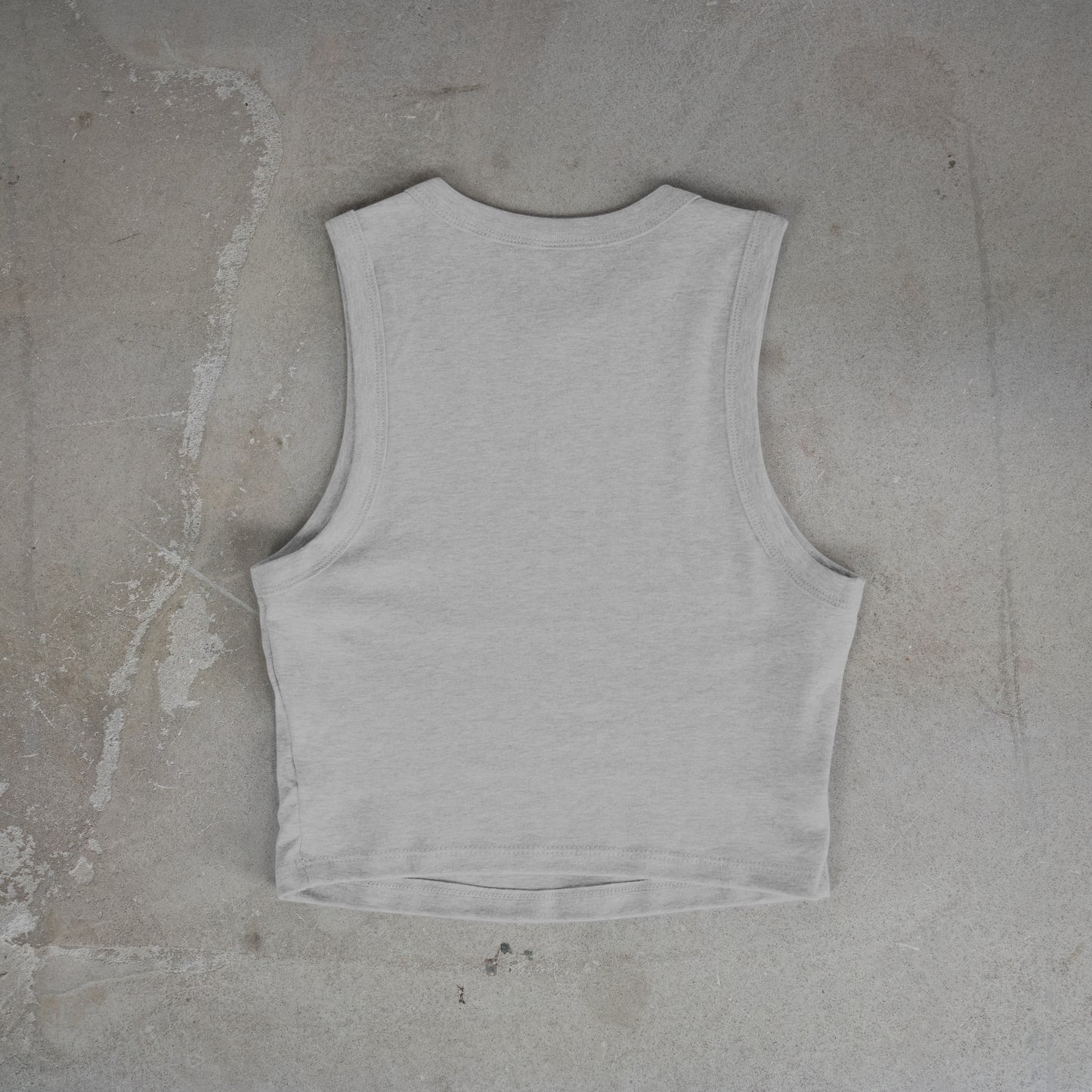 TNK Graffiti Crop Top Grey T-Shirt