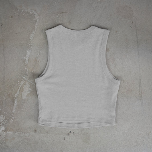 TNK Graffiti Crop Top Grey T-Shirt